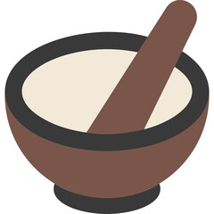 Mortar Herb Illustration