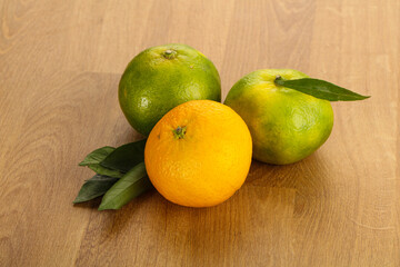 Fresh ripe sweet juicy mandarins