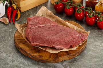 Raw beef meat shoulder for cooking