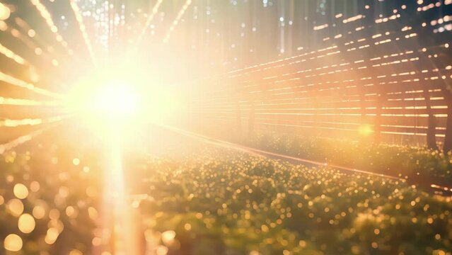 The air is charged with excitement as quantum fields collide and intermingle on this unique farm.