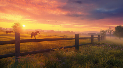 Fototapeta premium sunset in the morning 