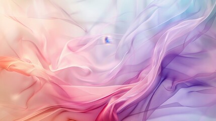 Obraz premium Soft and flowing fabric in pastel colors