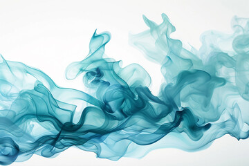 a delicate Blue teal watercolor paint splash in extreme detail