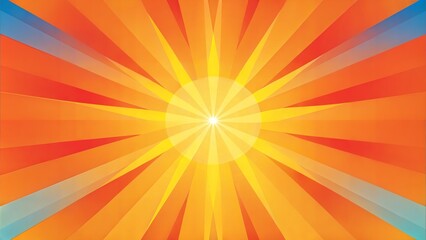 Obraz premium Abstract Sunburst: Radiating sunburst pattern with bright colors, offering a vibrant and energetic feel. Sunburst background