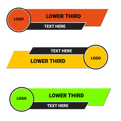 News lower third Label Banner design