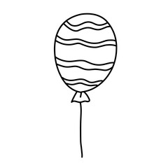 hand drawn party balloon