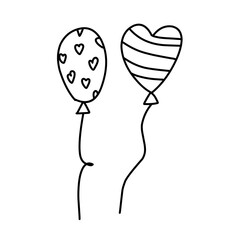 hand drawn party balloon