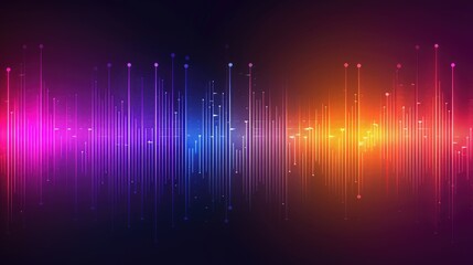 Colorful gradient sound wave background, Minimal wave background with gradient color