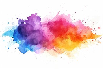 Design a watercolor splash with a gradient effect
