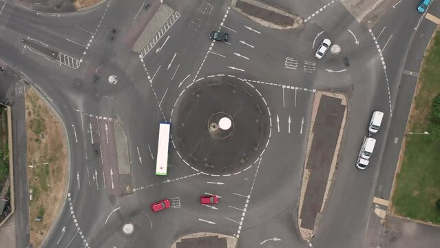 Swindon's Famous Magic Roundabout (4K Drone)