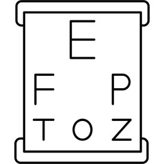 Eye Chart Icon