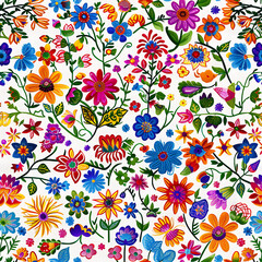 Mexican Flower Pattern
