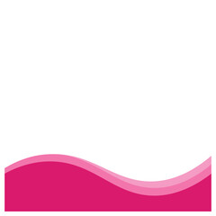 Pink Wave Footer