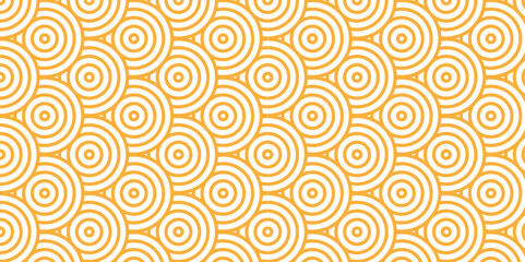 Overlapping Pattern Minimal diamond geometric waves spiral and abstract circle wave line. brown and yellow color seamless tile stripe geometric create retro square line backdrop pattern background.