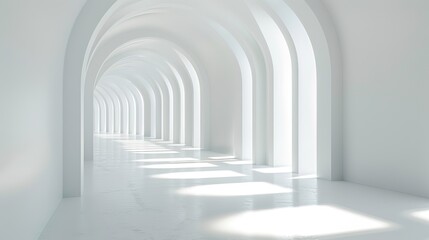 Fototapeta premium white background with a slight glow, copy space