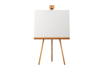 Blank Canvas Beckoning Creativity on Transparent PNG Background.