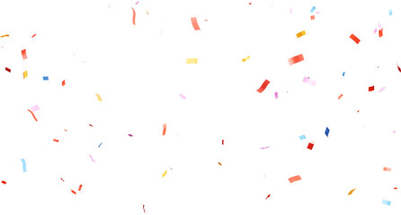 3d render of colorful confetti flying.