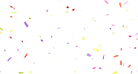 3d render of colorful confetti flying.