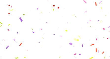 3d render of colorful confetti flying.