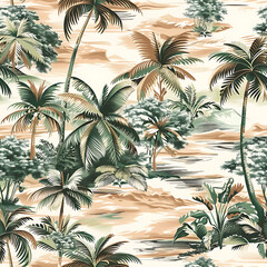 Natural Tropical Landscape Background