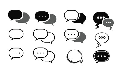 Conversation bubbles icon symbol sign design vector illustration