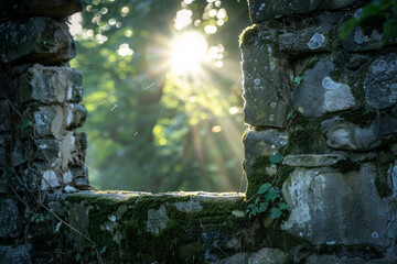 Through the Parted Stone, Sunlight Whispers Secrets from the Ages
