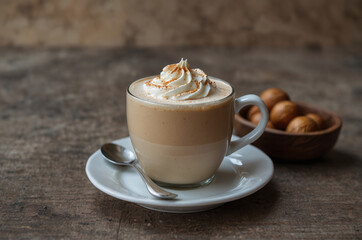 Cup of cappuccino Minimalist Indulgence Mono Cappuccino