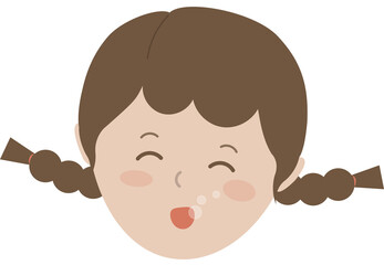 물속 귀여운 어린이 얼굴