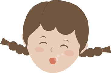 귀여운 아이 얼굴