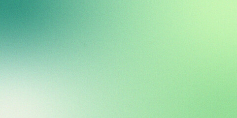 Abstract Vintage light green to mint Gradient with rough, grain, noise, bright spots texture . Grunge Grainy mix Color gradient ombre. Glowing foil glitter metallic wall texture.	