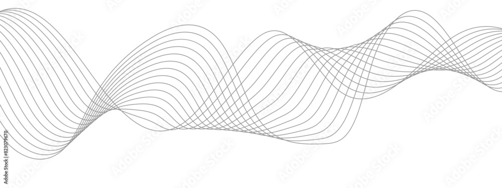 Fototapete Abstract colorful wave line transparent background modern stream wave background and wave curve lines background. Vector business Illustration pattern of lines in transparent background
