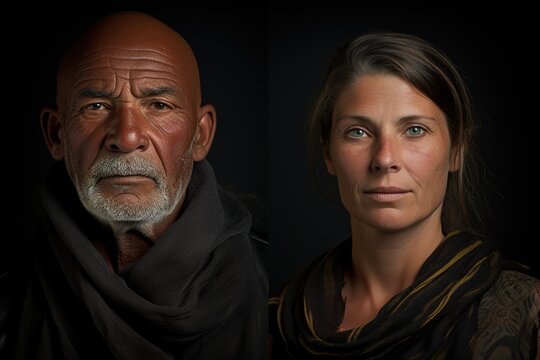 A man and a woman are standing next to each other