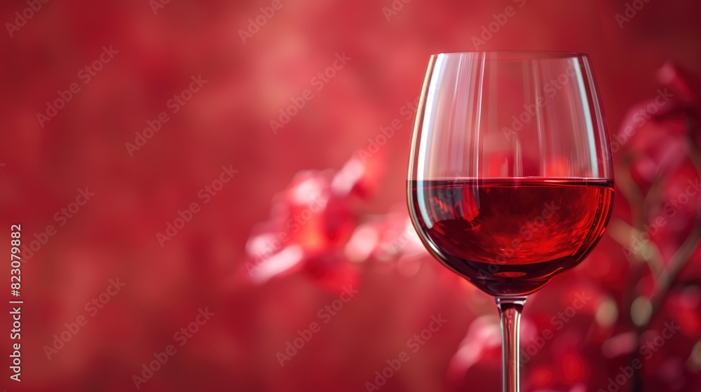 Poster wine red with a subtle texture overlay