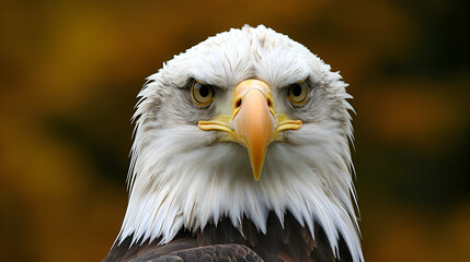 Obraz premium Bald eagle head, generative Ai
