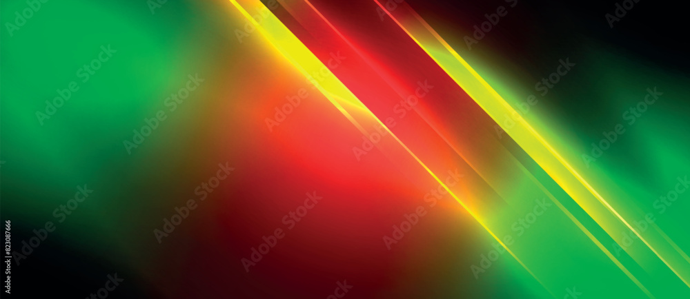Aufkleber The image features a vibrant backdrop displaying a mix of red, yellow, and green lines, creating a dynamic and engaging visual effect