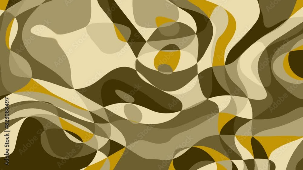 Poster hypnotic retro waves: abstract background - backdrop with groovy, psychedelic swirls and colorful, e