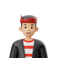 3D Character Man Pesaan Madura