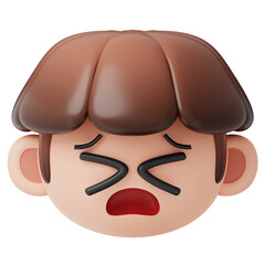 3D illustration of pain