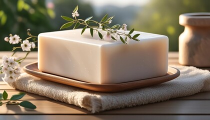 stylish handmade soap ai generated