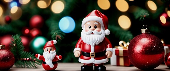 Christmas Artistic renditions of Santa Claus and other