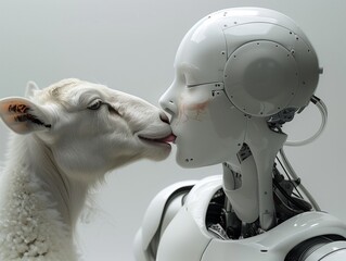 Obraz premium Animal-loving robot No. 14