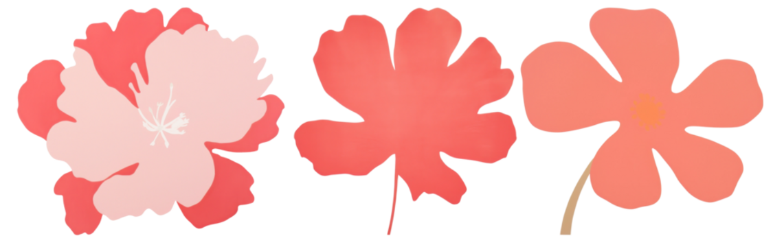 Cute Flowers png element set on transparent background - Powered by Adobe