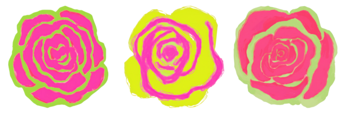 Cute Flower png element set on transparent background
