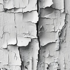 Obraz premium Peeling white paint on wall