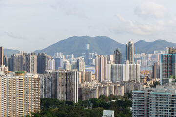 Hong Kong residential district area