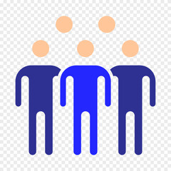 Debate set icon. Two figures high-fiving, representing agreement, collaboration, teamwork, political discussion, debate, argument, consensus, partnership, unity.