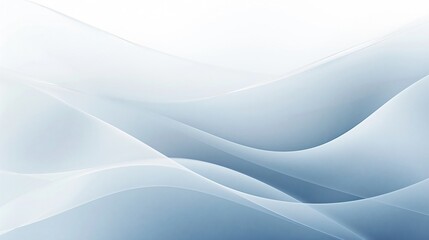 Fototapeta premium Light blue and white wavy lines create a calming abstract background