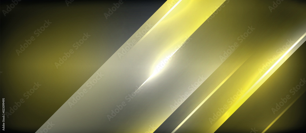 Poster the abstract background features a mix of black and yellow with glowing lines, showcasing a bold and