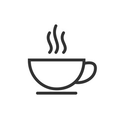 Cup of coffee icon isolated vector illustration.