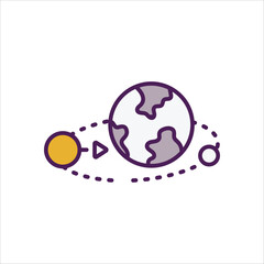 Gravitation Icon editable stock vector icon